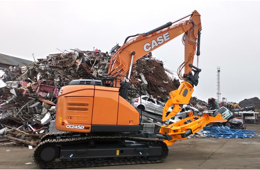 CASE CX245DSR short reach excavator delivers sustainable recycling solution